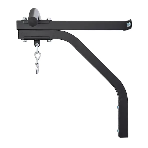 HOMCOM Punching Bag Hanger Wall Mount Bracket Kick Boxing MMA Training Frame Home Fitness Workout Pull Up Bar, Black - 8