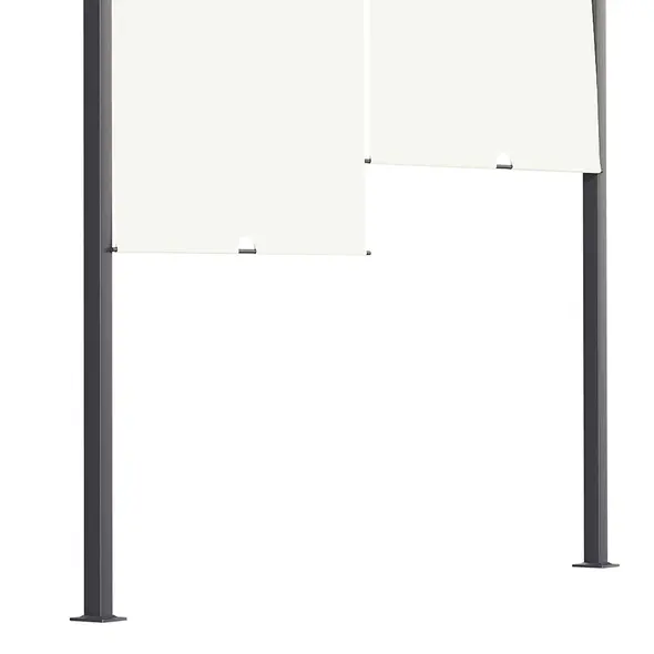 Outsunny 3 x 4m Outdoor Garden Pergola - Cream White - 8