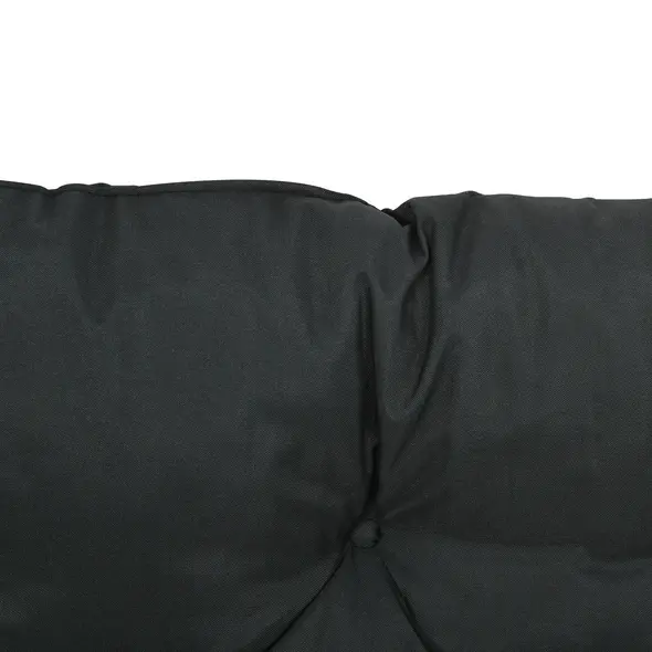 Outsunny 2 Seater Bench Pad, Garden Chair Cushion with Back and Ties for Indoor and Outdoor Use, 98 x 100 cm, Black - 7