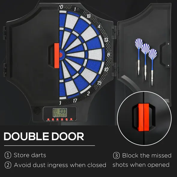 SPORTNOW Electronic Dartboard Set, with 31 Games, for Eight Players - 5