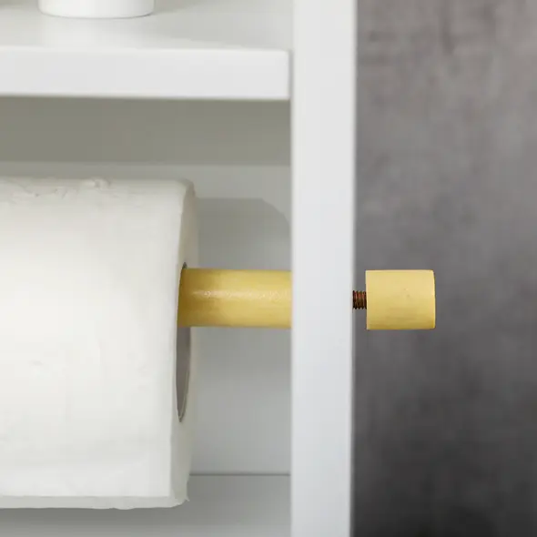 kleankin Multi-Storage Narrow Bathroom Cabinet - White - 8