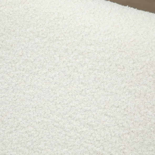 HOMCOM Rocking Chair, Upholstered Sofa Armchair with Cushion and Wood Base for Living Room and Bedroom, Cream White - 6