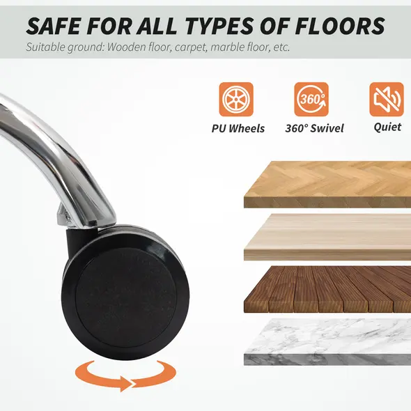 HOMCOM Leathaire Reclining Office Chair with Lumbar Support Pillow - Dark Brown - 7