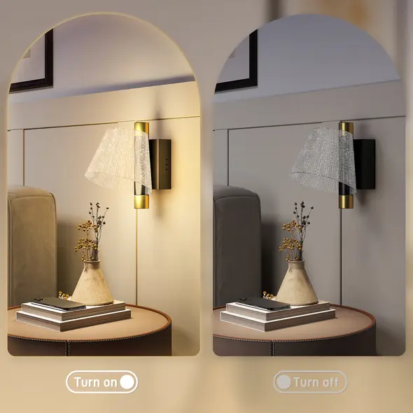 HOMCOM Led Wall Lamp 2 Pack, 5W Modern Indoor Starry Wall Light, Colour Temperature Adjustable 3000K/4000K/6500K, for Bedroom, Living Room, Hallway, Stairs, Black - 4