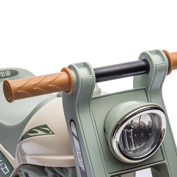 AIYAPLAY Foot To Floor Sliding Kids Ride On Car with Music, Bubble, for Toddler from 2 to 5 Years Old - Cream White - 9