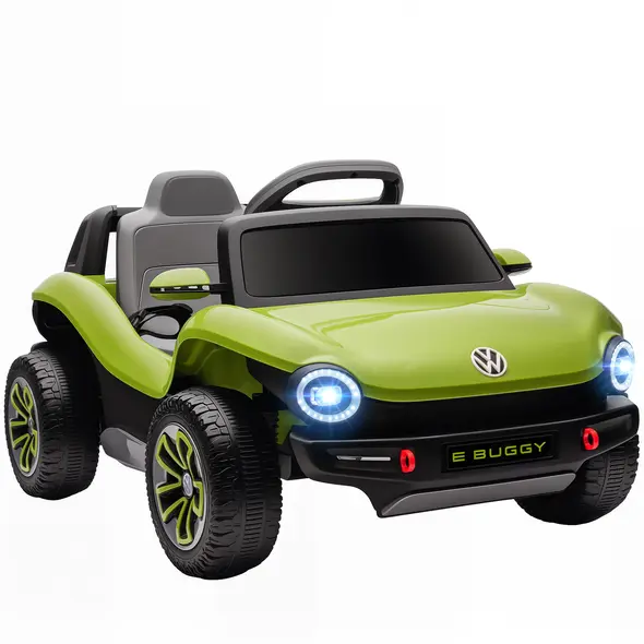AIYAPLAY Volkswagen Licensed Kids Electric Car with Remote Control for Ages 3-6 Years, Green - 1