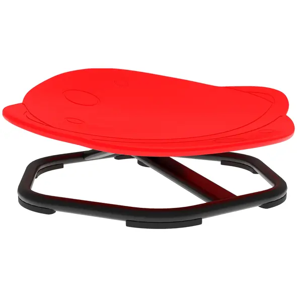 AIYAPLAY Planet-Shaped-kids Swivel Chair, Sensory Spinning Chair for Balance, Coordination Training, Red - 1