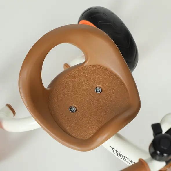 AIYAPLAY Kids Trike, Toddler Tricycle with Front Basket and EVA Wheels for Ages 2-5 Years, Indoor Outdoor for Boys Girls, Orange - 9