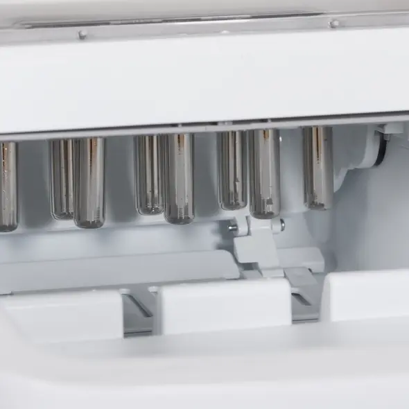 HOMCOM 12kg Countertop Ice Cube Machine, with Scoop - White - 8