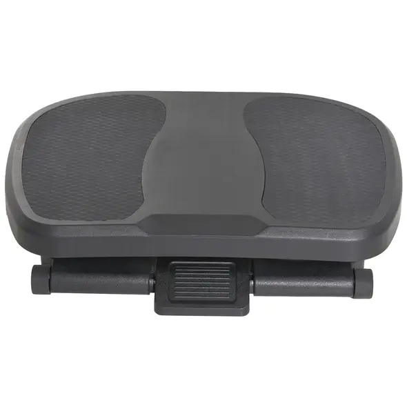HOMCOM 0-30° Three-Height Under-Desk Support Footrest - Black - 7