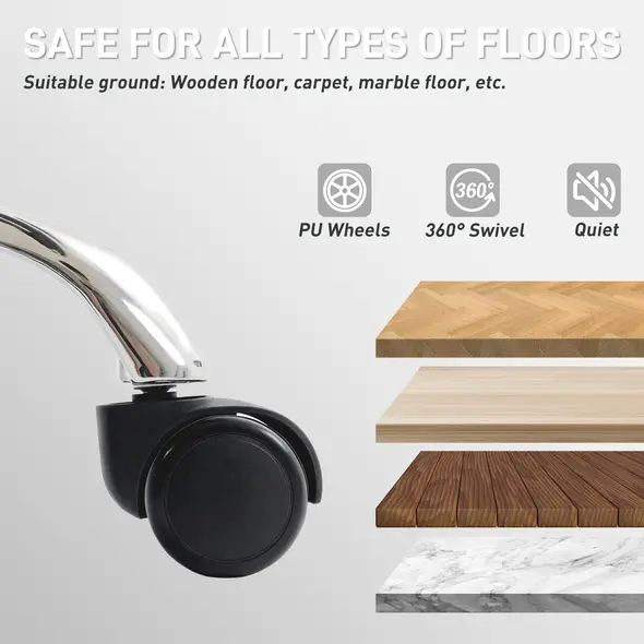 HOMCOM 155° Reclining Faux Leather Swivel Office Chair -Black - 7