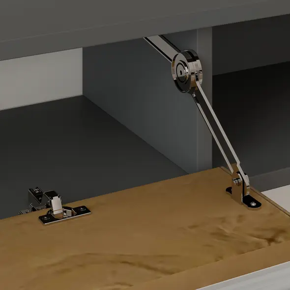 HOMCOM 140 cm Floating TV Stand with Storage - Charcoal Grey - 9