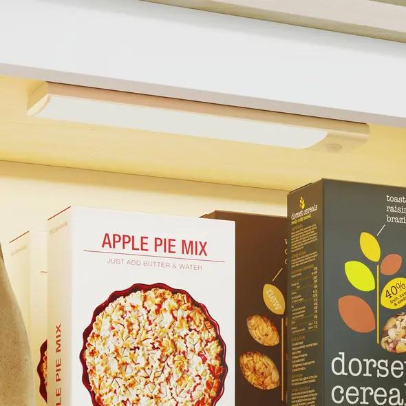 HOMCOM 176.5 cm Tall Pantry Cupboard with Motion Sensor LED Light - White - 9