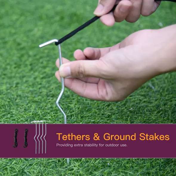 HOMCOM 240cm Large Halloween Scary Lighting Inflatable Tree Ghost 3 Pumpkins Owl 4 LED Indoor Outdoor Holiday Decoration - 7