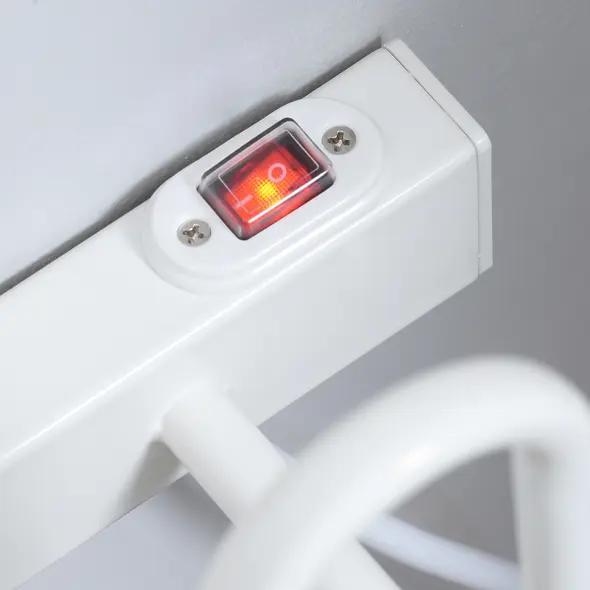 HOMCOM 3 Pairs Electric Shoe Dryer, Wall Mounted Shoe Warmers with Constant Temperature for Boots, Leather Shoes, Socks, White - 9