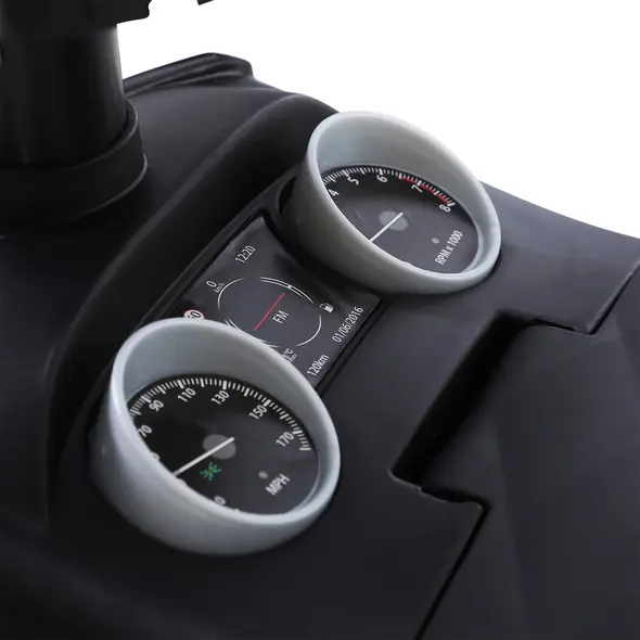 HOMCOM 3-in-1 Ride On Car Foot To Floor Slider Toddler w/ Horn Steering Wheel NO POWER Manual Under Seat Storage Safe Design for 1-3 Year Old White - 9