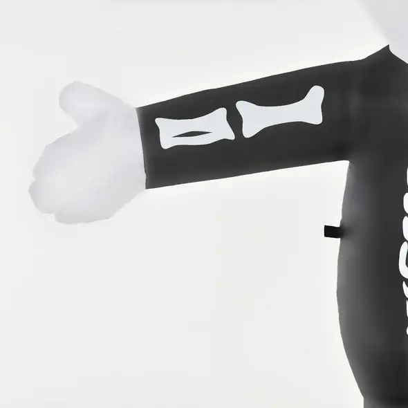 HOMCOM 3m Halloween Inflatable Skeleton Ghost Decoration, LED Lighted for Home Indoor Outdoor Garden Lawn Decoration Party Prop - 8