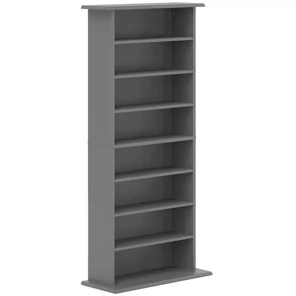 HOMCOM 360 CD Storage Unit - Grey - 1