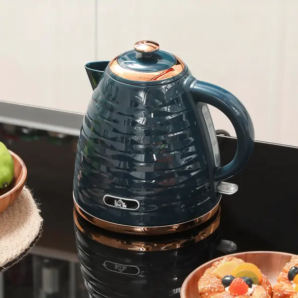 HOMCOM 3kW Rapid Boil Honeycomb Kettle - Dark Blue - 9