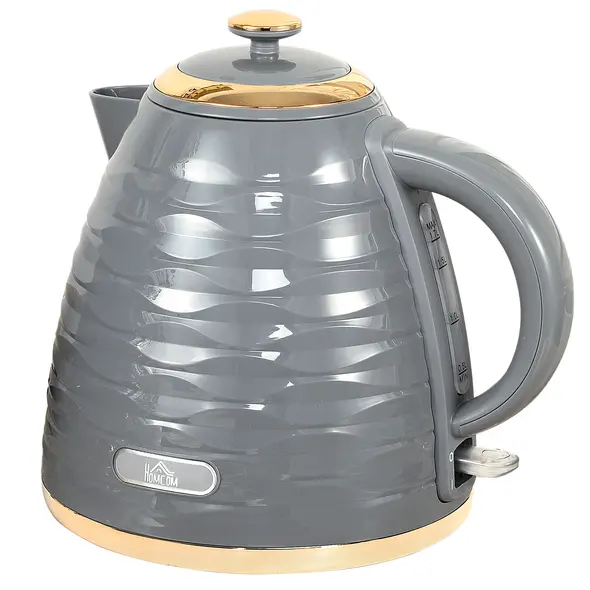 HOMCOM 3kW Rapid Boil Honeycomb Kettle - Grey - 1
