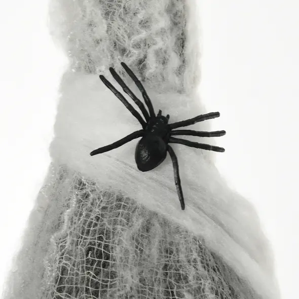 HOMCOM 4.7ft Life Size Outdoor Halloween Decoration Hanging Mummy with Spider Web, Animated Prop Decor with Sound and Motion Activated, Light Up Eyes, Howling Sound, Posable Arms, Moving Body - 9