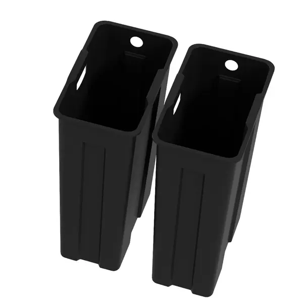 HOMCOM 40L Dual Compartment Stainless Steel Bin, with Deodoriser Holders - Silver Tone - 9