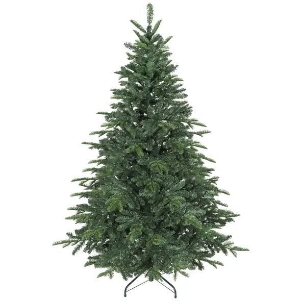 HOMCOM 6ft Artificial Christmas Tree with Realistic Branches, Easy Assembly - Green - 1