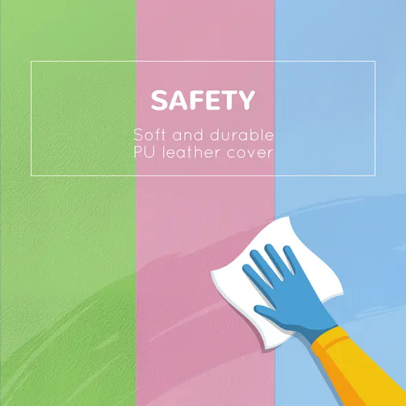 HOMCOM 6 Piece Soft Play Equipment for Kids Climb and Crawl, Pink - 5