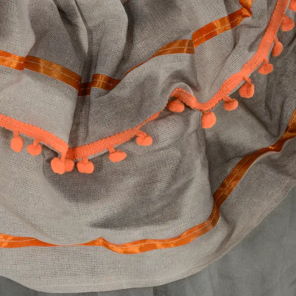 HOMCOM 6' Orange Clown Halloween Animatronic, with Glowing Eyes - 8