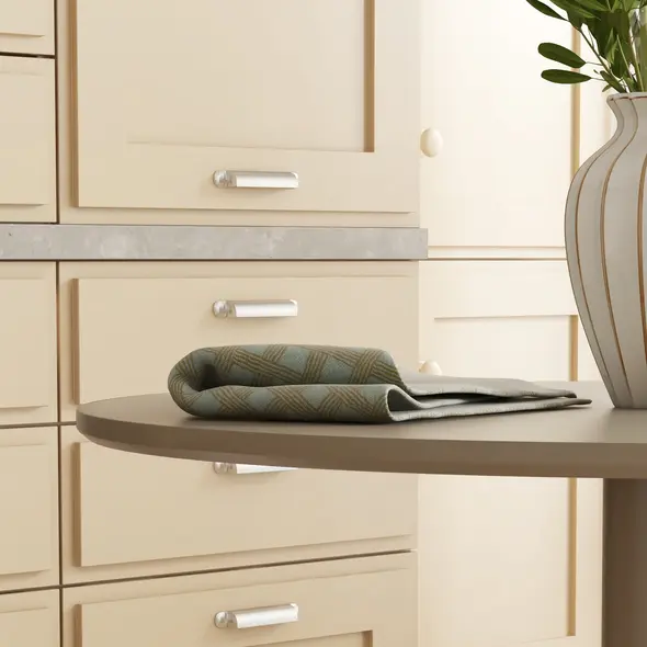 HOMCOM 75H x Φ70cm Two-Person Minimalistic Dining Table - Light Brown - 8