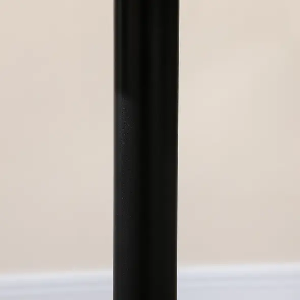 HOMCOM 75H x Φ70cm Two-Person Minimalistic Dining Table - Black - 8