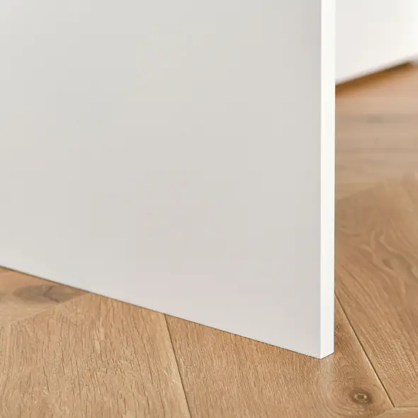 HOMCOM 80cm Compact Computer Desk with Keyboard Tray, Home Office Desk with Drawer for Bedroom Study, White - 8