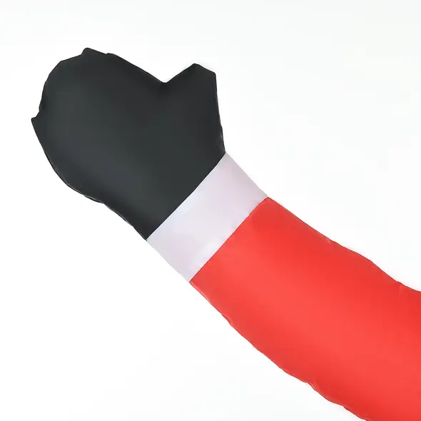 HOMCOM 7ft Christmas Inflatable Santa Claus from Chimney, Blow-Up Outdoor LED Garden Display for Lawn, Party - 9