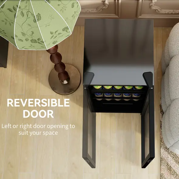 HOMCOM 93L Drinks Fridge, 115 Can Freestanding Beer Fridge with Glass Door, Adjustable Shelves, LED Light, for Beer Soda, Black - 8