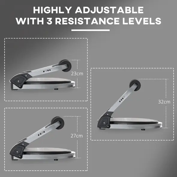 HOMCOM Abs Trainer, Ab Crunch Machine, Foldable Abdominal Trainer, Core Fitness & Whole Body Exercise Equipment for Home Gym - 4