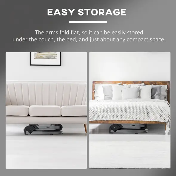 HOMCOM Abs Trainer, Ab Crunch Machine, Foldable Abdominal Trainer, Core Fitness & Whole Body Exercise Equipment for Home Gym - 7