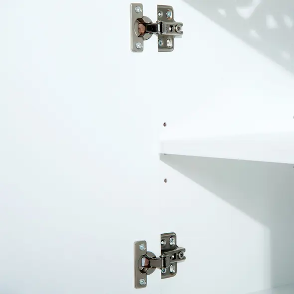 HOMCOM Bathroom Under Sink Storage Cabinet 2 Door Wooden Cupboard Vanity Units - 9