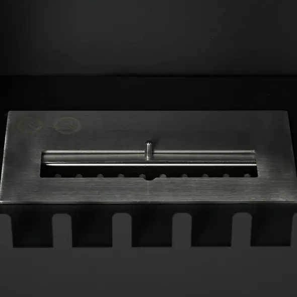 HOMCOM Bioethanol Stove Freestanding Medium-Large 3H Burning Stainless Steel Flame Snuffer for Living Room Black - 9