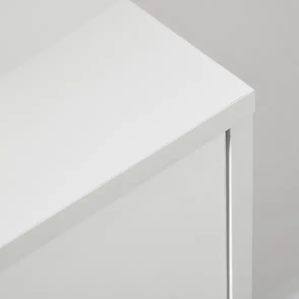 HOMCOM Chest of Drawers, 3-Drawer Storage Organiser Unit with Wood Legs for Bedroom, Living Room, White - 7