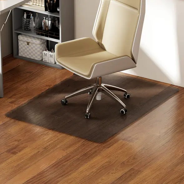 HOMCOM Chair Mat for Hard Floors, 90 x 120 cm Non-Slip Floor Mats for Wood/Tile Protection, Office & Home, Black - 7