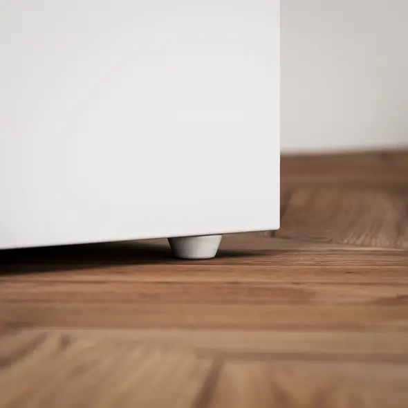 HOMCOM Computer Desk, Home Office Desk, Writing Table, PC Workstation with 3 Storage Shelves and 3 Drawers for Working, Study, 120 x 49 x 72 cm, Natural Wood Finish and White - 9