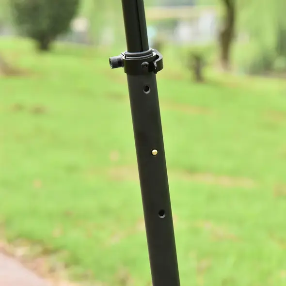 HOMCOM Folding Kick Scooter, Adjustable Ride On Scooter with 200mm Big Wheels and Double Shock Absorption, Urban Scooter for 14+ Teens Adult, Black - 8