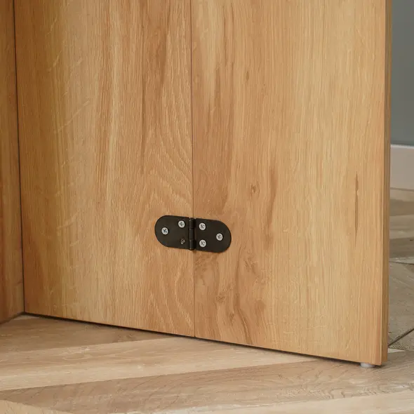 HOMCOM Four-Person Drop Leaf Dining Table - Wood-Effect - 9