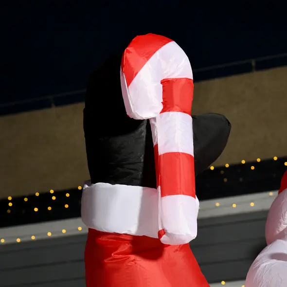 HOMCOM Inflatable Christmas Santa Claus Air Blown Decoration Yard - 8