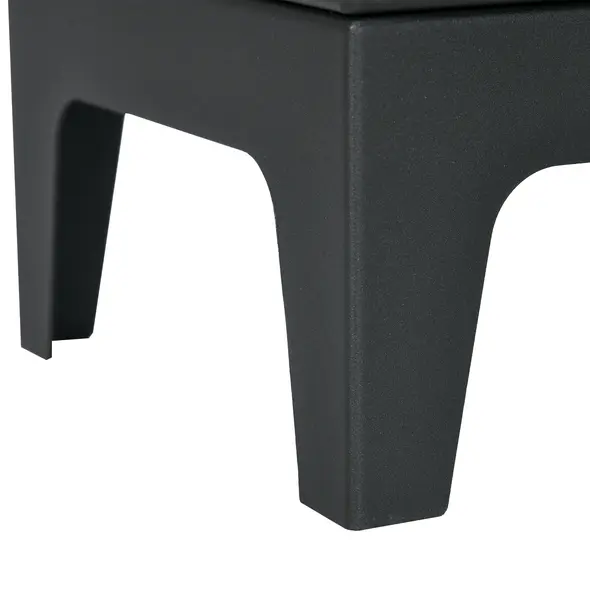 HOMCOM Freestanding Ethanol Fireplace, Steel Bioethanol Fireplace with Stainless Steel Flame Snuffer, 0.9L Tank, 3 Hours Burning Time for Indoor, Black - 9