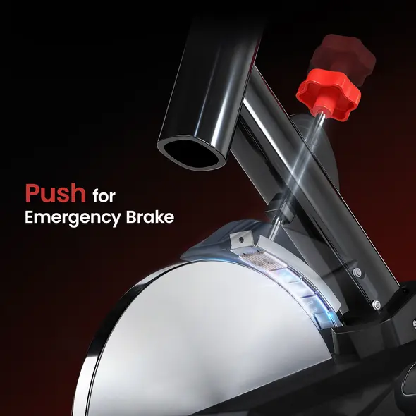 HOMCOM Indoor Upright Exercise Bike Machine, with Adjustable Seat, Resistance, Handlebar, LCD Display - 7