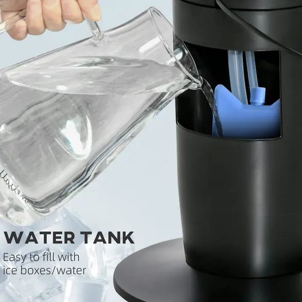 HOMCOM Ice Cooling Tower Fan, Water Conditioner Evaporative Air Cooler Unit with 4 Modes, 3 Speed, Remote Control, Timer, Oscillating for Home Bedroom, Black - 6