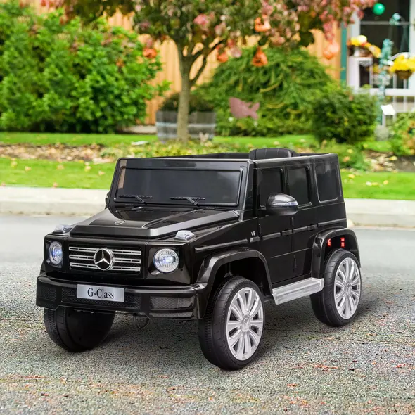 HOMCOM Mercedes Benz G500 12V Kids Electric Ride On Car Toy w/ Remote Control - 2