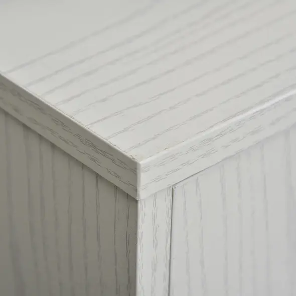 HOMCOM Kitchen Storage Unit, Modern Microwave Stand Trolley Cart, Sideboard with Cabinet,  Locking Wheels, Shelf for Living Room, Dining Room, White - 9