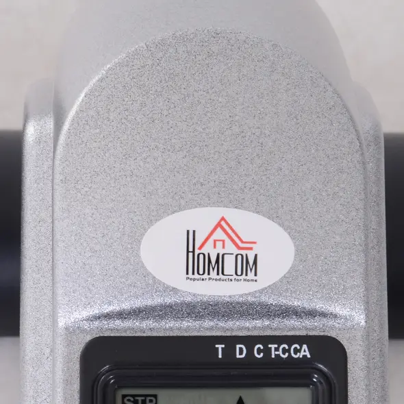 HOMCOM Mini Exercise Bike, Portable Pedal Exerciser, Under Desk Bike with LCD Display for Legs and Arms Training, Silver Tone - 9